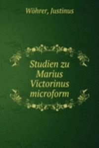 STUDIEN ZU MARIUS VICTORINUS MICROFORM