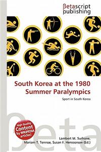 South Korea at the 1980 Summer Paralympics