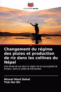 Changement du régime des pluies et production de riz dans les collines du Népal