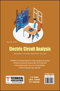 Electric Circuit Analysis for Anna University R21 CBCS ( SEM II/EEE/EE3251)