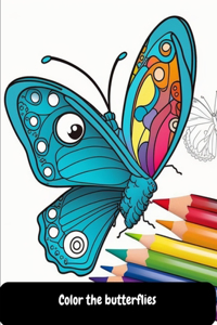 Color the butterflies
