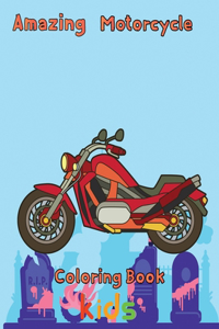 Amazing Motorcycle Coloring Book kids