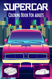 SuperCar Coloring Book For Adults