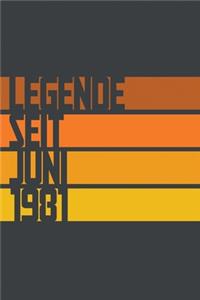 Legende seit Juni 1981