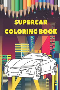 Supercar Coloring Book