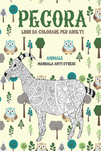 Libri da colorare per adulti - Mandala Anti stress - Animale - Pecora
