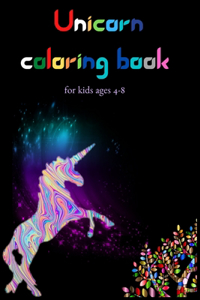 Unicorn coloring book for kids ages 4-8