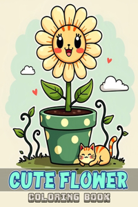 Cute Flower Coloring Book