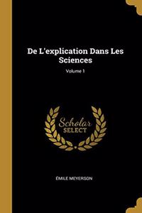 De L'explication Dans Les Sciences; Volume 1
