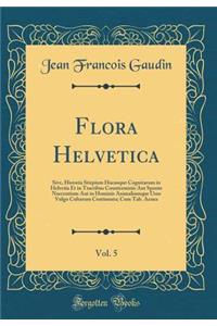 Flora Helvetica, Vol. 5: Sive, Historia Stirpium Hucusque Cognitarum in Helvetia Et in Tractibus Counterminis Aut Sponte Nascentium Aut in Hominis Animaliumque Usus Vulgo Cultarum Continuata; Cum Tab. Aenea (Classic Reprint): Sive, Historia Stirpium Hucusque Cognitarum in Helvetia Et in Tractibus Counterminis Aut Sponte Nascentium Aut in Hominis Animaliumque Usus Vulgo Cu