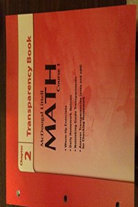 McDougal Littell Math Course 1: Transparency Book: Chapter 2 Course 1
