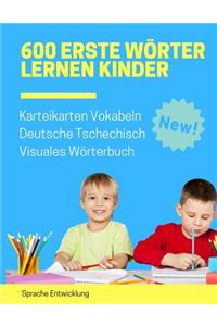 600 Erste Wörter Lernen Kinder Karteikarten Vokabeln Deutsche Tschechisch Visuales Wörterbuch