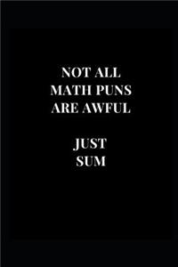Not All Math Puns Are Awful Just Sum