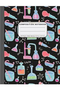 Wide Ruled Composition Notebook Science