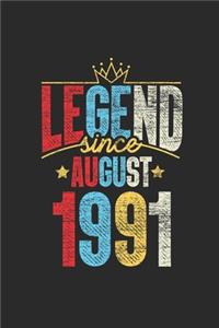 Legend Since August 1991