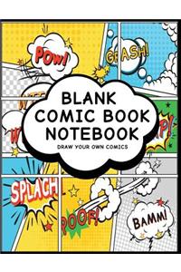 Blank Comic Book Notebook