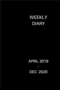 Weekly Diary April 2019 -Dec 2020