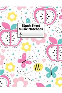 Blank Sheet Music Notebook