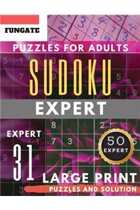 Sudoku Expert Puzzles for Adults Large Print