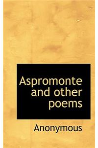 Aspromonte and Other Poems