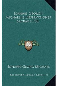 Joannis Georgii Michaeliis Observationes Sacrae (1738)