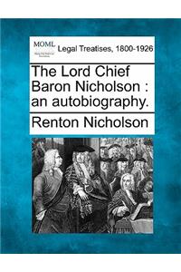 Lord Chief Baron Nicholson