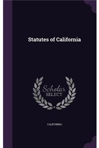 Statutes of California