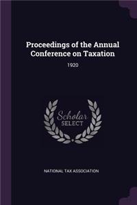 Proceedings of the Annual Conference on Taxation