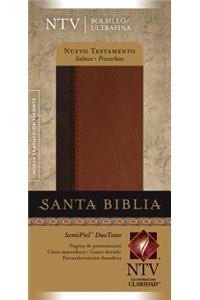 Nuevo Testamento con Salmos y Proverbios NTV, Edicion bolsillo ultrafina, DuoTono