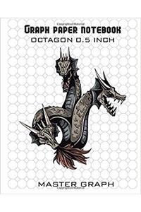 Graph Paper Notebook: 100 Pages Octagon 0.5 Inch