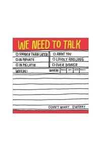 Hand Lettered Sticky Notes: We Need to Talk