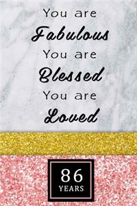 86th Birthday Journal