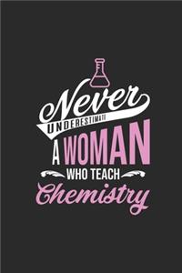 Never Underestimate A Woman Who Teach Chemistry