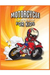 Motorcycle Coloring Book For Kids