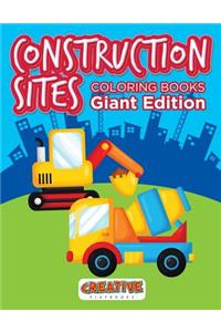 Construction Sites Coloring Books Giant Edition