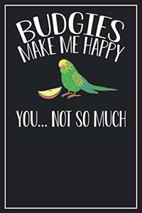 Budgies make me happy You... not so much
