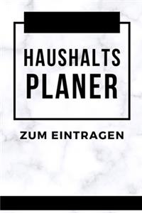 Haushalts Planer Zum Eintragen