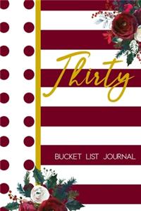 Thirty Bucket List Journal