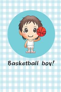 Notebook for Kids- Basketball Boy