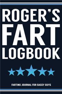 Roger's Fart Logbook Farting Journal For Gassy Guys