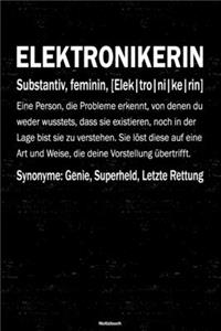Elektronikerin Notizbuch