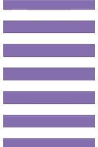 Stripes - Deluge Purple 101 - Lined Notebook With Margins 5x8