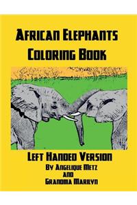 African Elephants Coloring Book