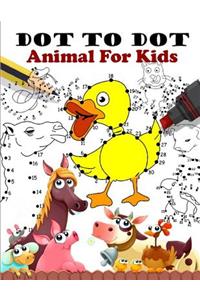 Dot To Dot Animal For Kids