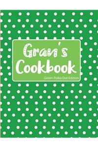 Gran's Cookbook Green Polka Dot Edition