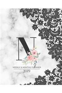 Weekly & Monthly Planner 2019