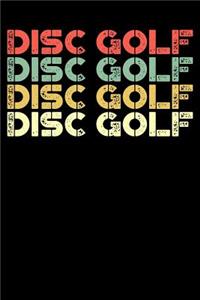 Disc Golf Notebook