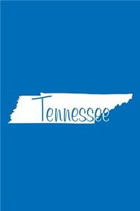 Tennessee - Cobalt Blue Lined Notebook with Margins