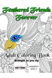 Feathered Friends Forever AdultColoring Book