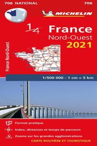 Northwestern France 2021- Michelin National Map 706